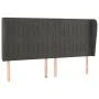 Headboard with dark gray velvet ears 203x23x118/128 cm by vidaXL, Headboards and footboards - Ref: Foro24-3118261, Price: 134...