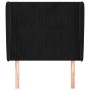 Cabecero con orejas de terciopelo negro 93x23x118/128 cm de vidaXL, Cabeceros y pies de cama - Ref: Foro24-3118232, Precio: 8...