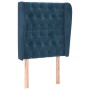 Cabecero con orejas de terciopelo azul oscuro 83x23x118/128 cm de vidaXL, Cabeceros y pies de cama - Ref: Foro24-3118326, Pre...