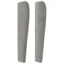 Headboard with light gray velvet ears 93x23x118/128 cm by vidaXL, Headboards and footboards - Ref: Foro24-3118230, Price: 79,...