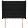 Cabecero con orejas de tela negro 93x23x118/128 cm de vidaXL, Cabeceros y pies de cama - Ref: Foro24-3118276, Precio: 83,05 €...