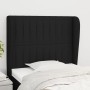 Cabecero con orejas de tela negro 93x23x118/128 cm de vidaXL, Cabeceros y pies de cama - Ref: Foro24-3118178, Precio: 69,77 €...