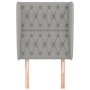 Cabecero con orejas de tela gris claro 83x23x118/128 cm de vidaXL, Cabeceros y pies de cama - Ref: Foro24-3118266, Precio: 87...