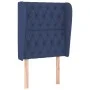 Cabecero con orejas de tela azul 83x23x118/128 cm de vidaXL, Cabeceros y pies de cama - Ref: Foro24-3118272, Precio: 85,38 €,...
