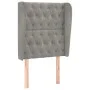 Headboard with light gray velvet ears 83x23x118/128 cm by vidaXL, Headboards and footboards - Ref: Foro24-3118322, Price: 91,...
