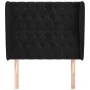 Headboard with black velvet ears 103x23x118/128 cm by vidaXL, Headboards and footboards - Ref: Foro24-3118336, Price: 99,37 €...