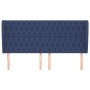 Cabecero con orejas de tela azul 183x23x118/128 cm de vidaXL, Cabeceros y pies de cama - Ref: Foro24-3118312, Precio: 164,50 ...