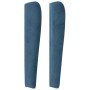 Cabecero con orejas de terciopelo azul oscuro 147x23x118/128 cm de vidaXL, Cabeceros y pies de cama - Ref: Foro24-3118148, Pr...