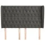 Headboard with dark gray velvet ears 147x23x118/128 cm by vidaXL, Headboards and footboards - Ref: Foro24-3118341, Price: 144...