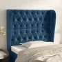 Kopfteil mit dunkelblauen Samtohren 93x23x118/128 cm von vidaXL, Kopf- und Fußteile - Ref: Foro24-3118332, Preis: 109,76 €, R...