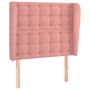 Cabecero con orejas de terciopelo rosa 93x23x118/128 cm de vidaXL, Cabeceros y pies de cama - Ref: Foro24-3118431, Precio: 80...