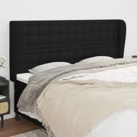 Headboard with black fabric ears 183x23x118/128 cm by vidaXL, Headboards and footboards - Ref: Foro24-3118406, Price: 131,74 ...