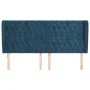 Kopfteil mit dunkelblauen Samtohren 183x23x118/128 cm von vidaXL, Kopf- und Fußteile - Ref: Foro24-3118356, Preis: 199,19 €, ...