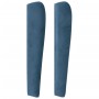 Cabecero con orejas de terciopelo azul oscuro 183x23x118/128 cm de vidaXL, Cabeceros y pies de cama - Ref: Foro24-3118356, Pr...