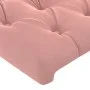 Headboard with pink velvet ears 93x23x118/128 cm by vidaXL, Headboards and footboards - Ref: Foro24-3118333, Price: 109,14 €,...