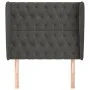 Headboard with dark gray velvet ears 103x23x118/128 cm by vidaXL, Headboards and footboards - Ref: Foro24-3118335, Price: 88,...
