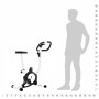 Bicicleta estática con resistencia de cinta negra de vidaXL, Bicicletas estáticas - Ref: Foro24-92009, Precio: 121,17 €, Desc...