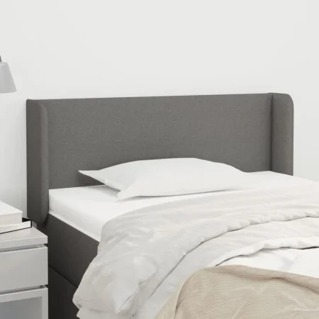 Cabecero de tela gris oscuro 93x16x78/88 cm de vidaXL, Cabeceros y pies de cama - Ref: Foro24-3118471, Precio: 50,20 €, Descu...