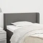 Cabecero de tela gris oscuro 93x16x78/88 cm de vidaXL, Cabeceros y pies de cama - Ref: Foro24-3118471, Precio: 50,20 €, Descu...