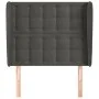 Headboard with dark gray velvet ears 93x23x118/128 cm by vidaXL, Headboards and footboards - Ref: Foro24-3118427, Price: 72,4...