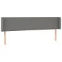Kopfteil aus dunkelgrauem Stoff, 203 x 16 x 78/88 cm von vidaXL, Kopf- und Fußteile - Ref: Foro24-3118511, Preis: 80,28 €, Ra...