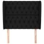 Headboard with black fabric ears 103x23x118/128 cm by vidaXL, Headboards and footboards - Ref: Foro24-3118284, Price: 88,52 €...