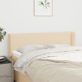 Cabecero de tela color crema 147x16x78/88 cm de vidaXL, Cabeceros y pies de cama - Ref: Foro24-3118491, Precio: 69,38 €, Desc...