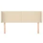 Kopfteil aus cremefarbenem Stoff, 147 x 16 x 78/88 cm von vidaXL, Kopf- und Fußteile - Ref: Foro24-3118491, Preis: 66,07 €, R...