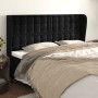 Cabecero con orejas de terciopelo gris claro 163x23x118/128 cm de vidaXL, Cabeceros y pies de cama - Ref: Foro24-3118446, Pre...