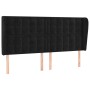 Cabecero con orejas de terciopelo gris claro 163x23x118/128 cm de vidaXL, Cabeceros y pies de cama - Ref: Foro24-3118446, Pre...