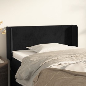 Cabecero de terciopelo negro 93x16x78/88 cm de vidaXL, Cabeceros y pies de cama - Ref: Foro24-3118526, Precio: 51,15 €, Descu...