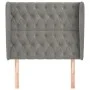 Headboard with light gray velvet ears 103x23x118/128 cm by vidaXL, Headboards and footboards - Ref: Foro24-3118334, Price: 10...