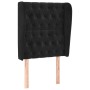 Cabecero con orejas de terciopelo negro 83x23x118/128 cm de vidaXL, Cabeceros y pies de cama - Ref: Foro24-3118324, Precio: 1...