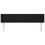 Cabecero de tela negro 163x16x78/88 cm de vidaXL, Cabeceros y pies de cama - Ref: Foro24-3118496, Precio: 62,16 €, Descuento: %