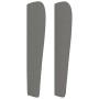 Cabecero con orejas de tela gris oscuro 93x23x118/128 cm de vidaXL, Cabeceros y pies de cama - Ref: Foro24-3118373, Precio: 8...