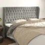 Headboard with light gray velvet ears 203x23x118/128 cm by vidaXL, Headboards and footboards - Ref: Foro24-3118358, Price: 16...