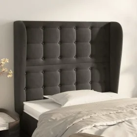 Kopfteil mit dunkelgrauen Samtohren 103x23x118/128 cm von vidaXL, Kopf- und Fußteile - Ref: Foro24-3118433, Preis: 70,68 €, R...