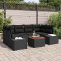 Conjunto de sofá de jardín 7 pcs Negro en Sofás de exterior | Comprar online en Foru.es
