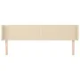 Cabecero de tela color crema 183x16x78/88 cm de vidaXL, Cabeceros y pies de cama - Ref: Foro24-3118507, Precio: 80,78 €, Desc...