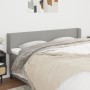 Cabecero de tela gris claro 183x16x78/88 cm de vidaXL, Cabeceros y pies de cama - Ref: Foro24-3118502, Precio: 68,78 €, Descu...