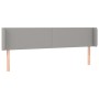 Cabecero de tela gris claro 183x16x78/88 cm de vidaXL, Cabeceros y pies de cama - Ref: Foro24-3118502, Precio: 68,78 €, Descu...