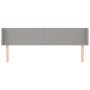 Cabecero de tela gris claro 183x16x78/88 cm de vidaXL, Cabeceros y pies de cama - Ref: Foro24-3118502, Precio: 68,78 €, Descu...