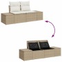 Conjunto de sofás de jardín 8 pcs Beige y Crema ratán sintético en Sofás de exterior | Comprar online en Foru.es