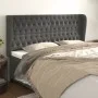 Headboard with dark gray velvet ears 183x23x118/128 cm by vidaXL, Headboards and footboards - Ref: Foro24-3118353, Price: 141...