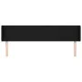 Black fabric headboard 203x16x78/88 cm by vidaXL, Headboards and footboards - Ref: Foro24-3118512, Price: 61,86 €, Discount: %