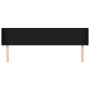 Cabecero de tela negro 203x16x78/88 cm de vidaXL, Cabeceros y pies de cama - Ref: Foro24-3118512, Precio: 61,75 €, Descuento: %