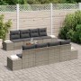 Conjunto de sofás de jardín 9 pcs Gris ratán sintético en Sofás de exterior | Comprar online en Foru.es