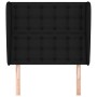 Cabecero con orejas de tela negro 93x23x118/128 cm de vidaXL, Cabeceros y pies de cama - Ref: Foro24-3118374, Precio: 79,87 €...