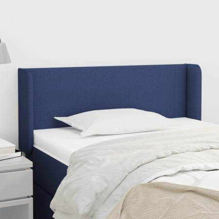 Cabecero de tela azul 83x16x78/88 cm de vidaXL, Cabeceros y pies de cama - Ref: Foro24-3118468, Precio: 49,83 €, Descuento: %