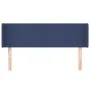 Cabecero de tela azul 147x16x78/88 cm de vidaXL, Cabeceros y pies de cama - Ref: Foro24-3118492, Precio: 66,47 €, Descuento: %